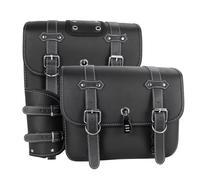 RDEQKIVZ Panniers Motorcycle Compatible with Sportster for XL 883 for XL 1200 1 Pair Motorcycle Saddlebags PU Luggage Pouch Side Tool Bag Saddle Bags Saddlebag Waterproof