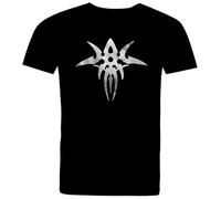 RDESEDRTRE Gary Numan Silver Exile Logo Black Cotton T Shirt Black M