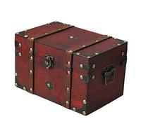 RDEXP 22x14.5x14cm Vintage Decorative Home Storage Trunk Storage Box Treasure Chest