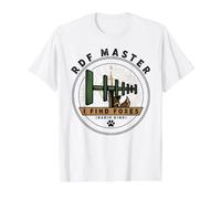 RDF Master I Find Foxes Ham Radio Antenna Value Graphic T-Shirt, Men, White, S