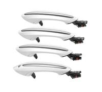 RDFCVTG Compatible with BMW for F01 F02 2007-2012 for F03 2008-2012 OEM 51217231931 4X Black Outside Exterior Door Handle Set Car Exterior Door Handle(White)