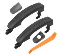 RDFCVTG Compatible with for Transit 150 250 350 2015-2021 Black Front Exterior Door Handles CJ5Z78218A14C CV6Z5422404DA Car Exterior Door Handle