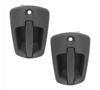 RDFCVTG Compatible with Freightliner for Cascadia 2018-2024 Car Black Exterior Door Handle 1 Pair Keyhole A18-67004-006 A18-67004-007 Car Exterior Door Handle