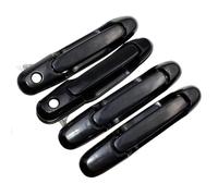 RDFCVTG Compatible with Toyota for Sienna 1998 1999 2000 2001 2002 2003 6922008010 Front Rear Left Right Black Car Exterior Outside Door Handle Car Exterior Door Handle(Front and Rear Set)