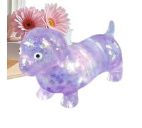 Rdfhrg 3 Pieces Dachshund Fidget Toy 6x2x2cm Dachshund Stress Toy Stretchy Glitter Sausage Dog Anti Stress Ball For Kids Adults Office Workers Students Study Break Birthday Holiday Party Favor Home