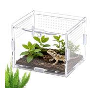 Rdfhrg Spider Terrarium - Escape Proof Acrylic Breeding Pool, Arboreal Tarantula Terrarium Spider Cage for Reptiles, Praying Mantis, Snakes for Observation, Feeding and Climbing