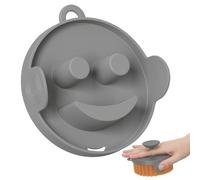 Rdfhrg Sponge Holder for the Sink, with Magnetic Storage, Sponge Holder with Smiling Face, for Cleaning Worktops at Home, in the House and Apartment, Kitchen Counter and