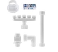 Rdfhrg SpringTeich,5-Head Adjustable Waterfall Sprayer, Waterfall Accessories for Outdoor Use for Garden, Backyard, Pond, Park, Party