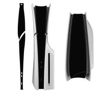 RDFJ Middle Skin Compatible with PS5 Series Console Center Sticker Matte Black (for PS5 Slim Series)