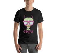 RDFK Invader-Zim-Gir-Genius-Duh-Junior-Oversize-T-Shirt-Personalized-Men-S-Clothes-Short-Sleeve-Streetwear Black