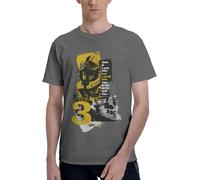 RDFK Joey Dunlop Mens Motorcycle Motorsport Biker T Shirt Dark Grey