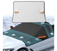 Rdgnls Car Windscreen Cover Frost for Volkswagen T4 T5 T6 T6.1,Thicken Ice Protection Foils Snow Windshield Cover with Safe Reflective Mirror Cover,B
