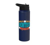 RDH Dental Receptionist - World's Cutest Dentist Assistant Stainless Steel Insulated Water Bottle