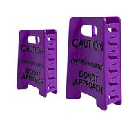 RDHFTNIHU Caution Sign Hair Claws Clip Funny Accessory for Fine Hair in Bright Color Black Bold Letter Design 2PCS