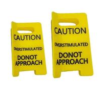 RDHFTNIHU Caution Sign Hair Claws Clip Funny Accessory for Fine Hair in Bright Color Black Bold Letter Design 2PCS
