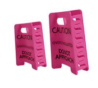 RDHFTNIHU Caution Sign Hair Claws Clip Funny Accessory for Fine Hair in Bright Color Black Bold Letter Design 2PCS