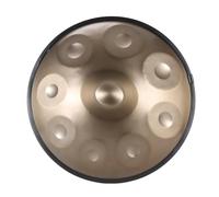 RDHMJSJAZ Handpan Drum 9/10/12 Notes 440Hz/430Hz 22 Inches Steel Hand Drum With Edge Strings,With Soft Handpan Bag, 2 Handpan Mallets, Handpan Stand And Dust-Free Cloth(9 Notes (440Hz))