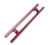 RDIAYDN Heavy Duty Aluminum Barn Sliding Handle - 120cm/47.2in Back to Glass Handle in Elegant Gold Finish for Smooth Sliding Doors and Easy Operation (Red Bronze L 150cm/59in)