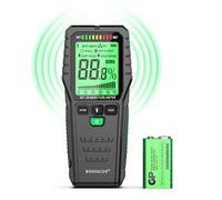 RDINSCOS Damp Meter, Pinless Wood Moisture Meter Tester for Walls, Logs, Caravan, Firewoods, 4 Modes Non-Destructive Moisture Reader Mold Detector with Color LCD Display, Alerts, Auto Shut-Off (MT28)