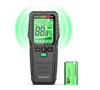RDINSCOS Upgrade Pinless Damp Meter Wood Moisture Meters with 4 Modes, LED/Sound Alerts, Up to 19mm Depth Detector Moisture Tester for Hardwood, Softwood, Walls, Floors, DIY & Building(MT28)