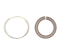 Rdjumpdjo 1 Pcs 8Ft Golden Copper Fret Wire for Mandolin Banjo Guitar 1.5mm & 1 Set Guitar Wood Inlay Soundhole