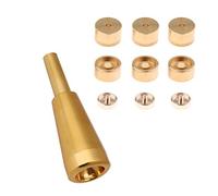 Rdjumpdjo 1 Set Trumpet Valve Finger Buttons Trumpet Parts for Trumpet -Golden & 1x 3C Trumpet Mouthpiece Gold Metal Trumpet for or and Trumpet C Trumpet