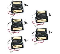 Rdjumpdjo 10Pcs Electric Guitar Pickups 50/52 Faced Humbucker Double Coil Electric Guitar Pickups