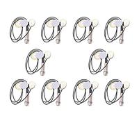 Rdjumpdjo 10X Piezo Contact Microphone 3 Transducer Pickups with End Pin Jack for Kalimba