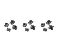 Rdjumpdjo 12 Attachment Comb Set for with Metal Backed Cutting Guide 3mm 6mm 9mm 12mm