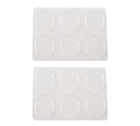 Rdjumpdjo 12pcs Snare Drum Mute Pad Drum Damper Gel Pads Snare Drum Muffler Mute Percussion Accessories(Transparent)