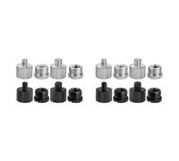 Rdjumpdjo 16 Pack Mic Stand Adapter, 5/8 Female to 3/8 Male, 3/8 Female to 5/8 Male, for Microphone Stand Boom Arm Camera Tripod
