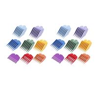 Rdjumpdjo 16X Professional Hair Clipper Replacement Sheath 8 Colors&Size Limit Comb Accessory Guide Comb, for Trimmers