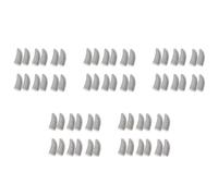 Rdjumpdjo 18-Pin Carbon Fiber Finger Sleeves for Mobile Games Contact Screen Finger Sleeves White(60 Pcs)