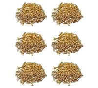 Rdjumpdjo 180Pcs New Gold Pickguard Screws for Strat/Tele Electric Guitar Bass