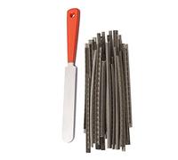 Rdjumpdjo 1Pcs Luthier File Stainless Steel Narrow Dual Tool & 24Pcs 2.9MM Acoustic Electric Guitar Fret Wire Set