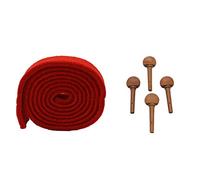 Rdjumpdjo 1Pcs Piano Tuning Felt Temperament Strip Tapered Mute & 4Pcs 4/4 Size Violin Fiddle Tuning Peg Set