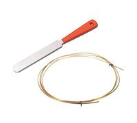 Rdjumpdjo 2 Pcs Guitar Accessories: 1 Pcs Stainless Steel Narrow Dual Tool & 1 Pcs 8FT 2.2mm Guitar Brass Fret Wire
