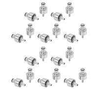 Rdjumpdjo 20Pcs 304 Stainless Steel Carbonation Cap 5/16 Inch Barb, Ball Lock Type, Fit Soft Drink PET Bottles, Homebrew Kegging