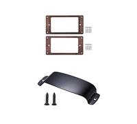 Rdjumpdjo 2Pcs Electric Guitars Wooden Humbucker Guitar Pickup Frame with 1Pcs Pickup Cover for Electric