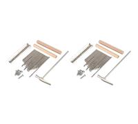 Rdjumpdjo 2X 17 Keys Kalimba Thumb Finger Piano DIY Keys+Bridge+Tuning Hammer Kit Musical Instrument Part Accessories