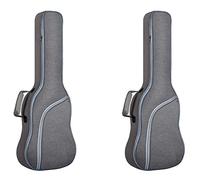 Rdjumpdjo 2X Electric Guitar Bag 12MM Padding Dual Adjustable Shoulder for Electric Guitar Bass Guitar Classical Guitar More