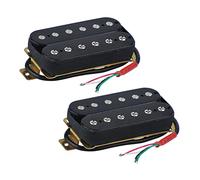 Rdjumpdjo 2X Electric Guitar Humbucker Pickups Bridge Alnico V Pickup Black