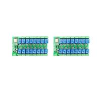 Rdjumpdjo 2X ESP8266 WIFI 16 Channel Relay Module ESP-12F Development Board Power, 16 Way Relay Module, Supply Mode 12V