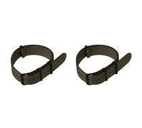 Rdjumpdjo 2X Green Nylon Fabric Outdoor Sport Watch Band Strap 20mm Fits WB2034