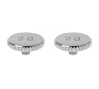 Rdjumpdjo 2X Headshell 2G Weight Turntable Metal Electric Instrument Parts for SL1200 SL1210 MK2 3 5 M5G Stylus DJ,Silver