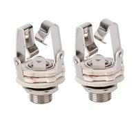 Rdjumpdjo 2X Jack 6.5 Two-Channel Audio Cable Connector Plug Socket with A Switch Stereo 6.5 Female for Guitar