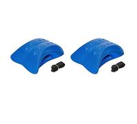 Rdjumpdjo 2X Lower Back Stretcher Foam Device,Lumbar Support Device, Spinal Deck Pain Relief,Lumbar Traction Cushion Blue