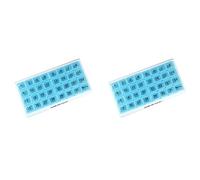 Rdjumpdjo 2X Monthly Pill Organizer 31 Compartments, 1 per Day, 4 Week Full Month 31 Day Pill Organizer,Blue