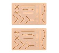 Rdjumpdjo 2X New Skin Suture Training Kit Pad Suture Training Kit Suture Pad Trauma Accessories for Practice and Training Use