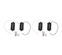 Rdjumpdjo 2X Pb P Bass Pickup Humbucker Pickup for 4 String P Bass Replacement Bass Guitar Part, Black